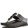 FIT FLOP WOMENS WEDGE STRAP SANDAL - PEWTER METALLIC